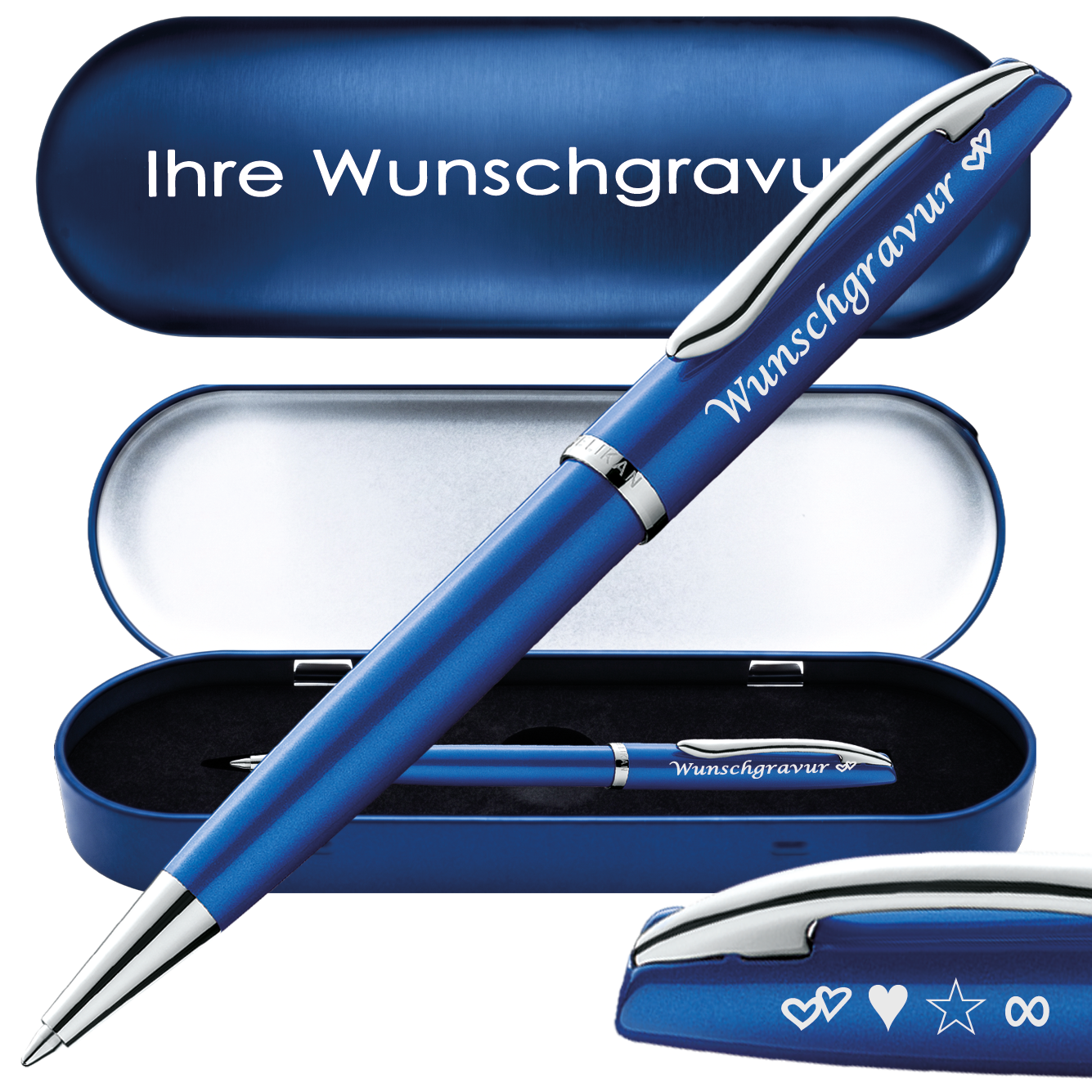 Pelikan Kugelschreiber Jazz Noble Elegance Saphire Blau