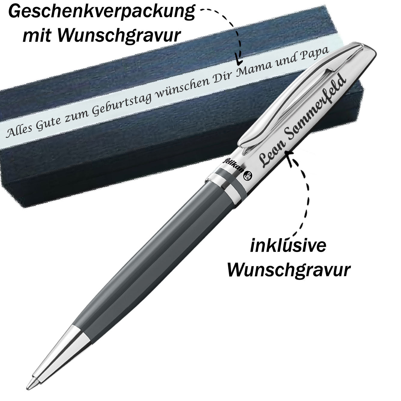 Pelikan Kugelschreiber Jazz Classic, Warmgrau – ohne Box