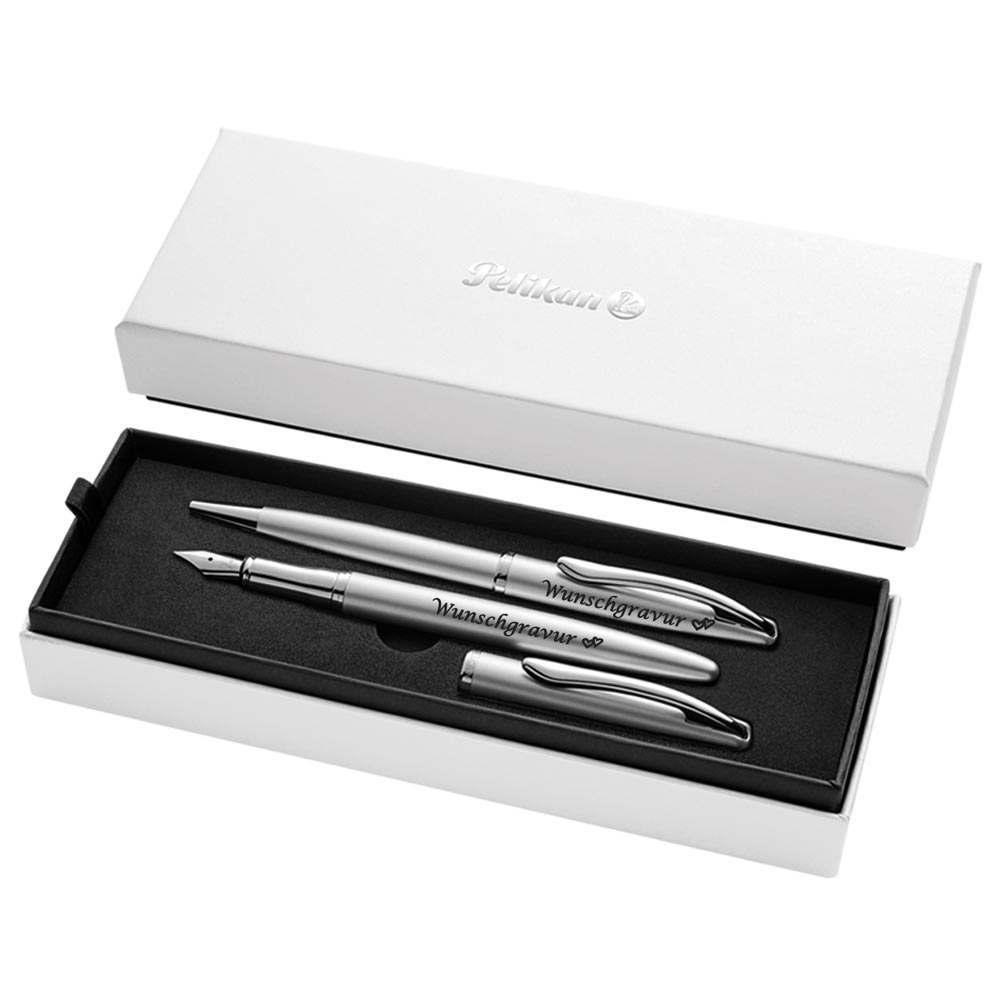Pelikan Füller & Kugelschreiber Jazz® Noble Elegance im Set Silber