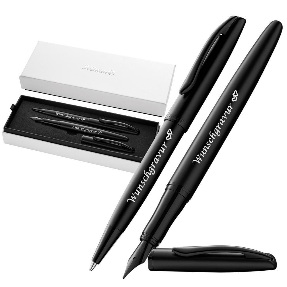 Pelikan Füller & Kugelschreiber Jazz® Noble Elegance im Set Carbon Schwarz