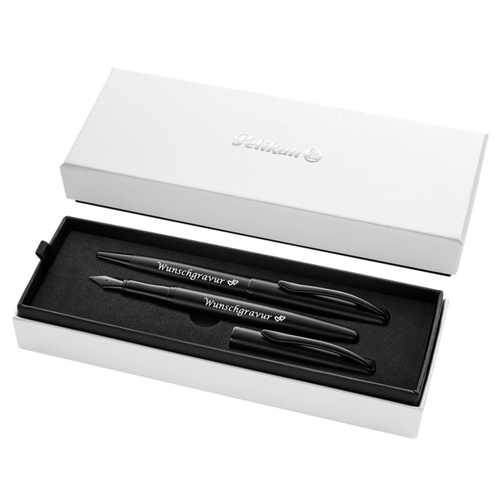 Pelikan Füller & Kugelschreiber Jazz® Noble Elegance im Set Carbon Schwarz