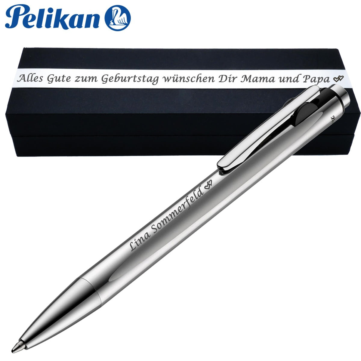 Pelikan Kugelschreiber Snap Silber Matt