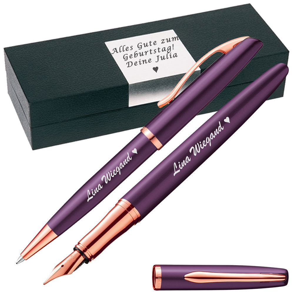 Pelikan Schreibset Füllhalter & Kugelschreiber Jazz Noble Elegance Viola