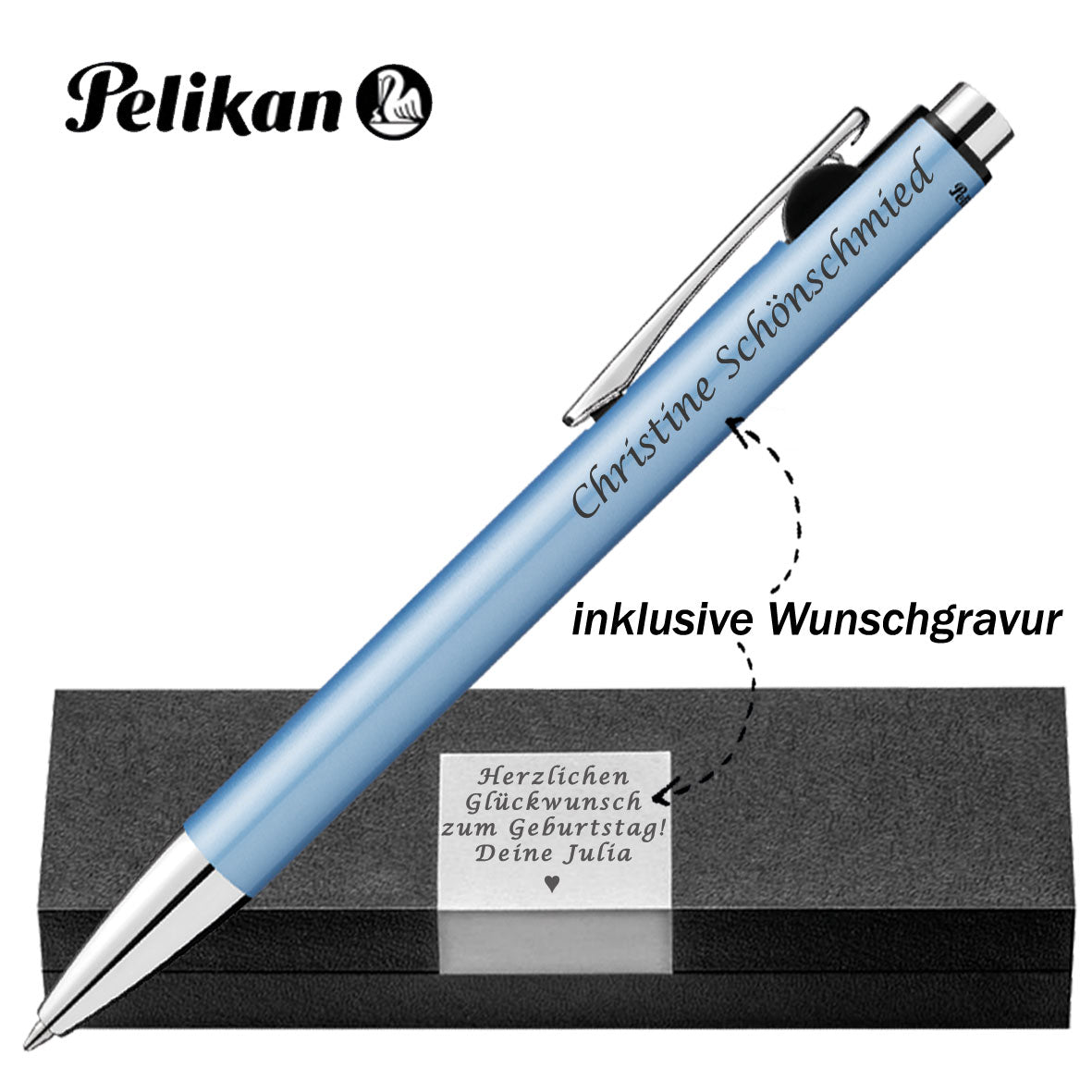 Pelikan Snap® Metallic K10 Frostblau – ohne Box