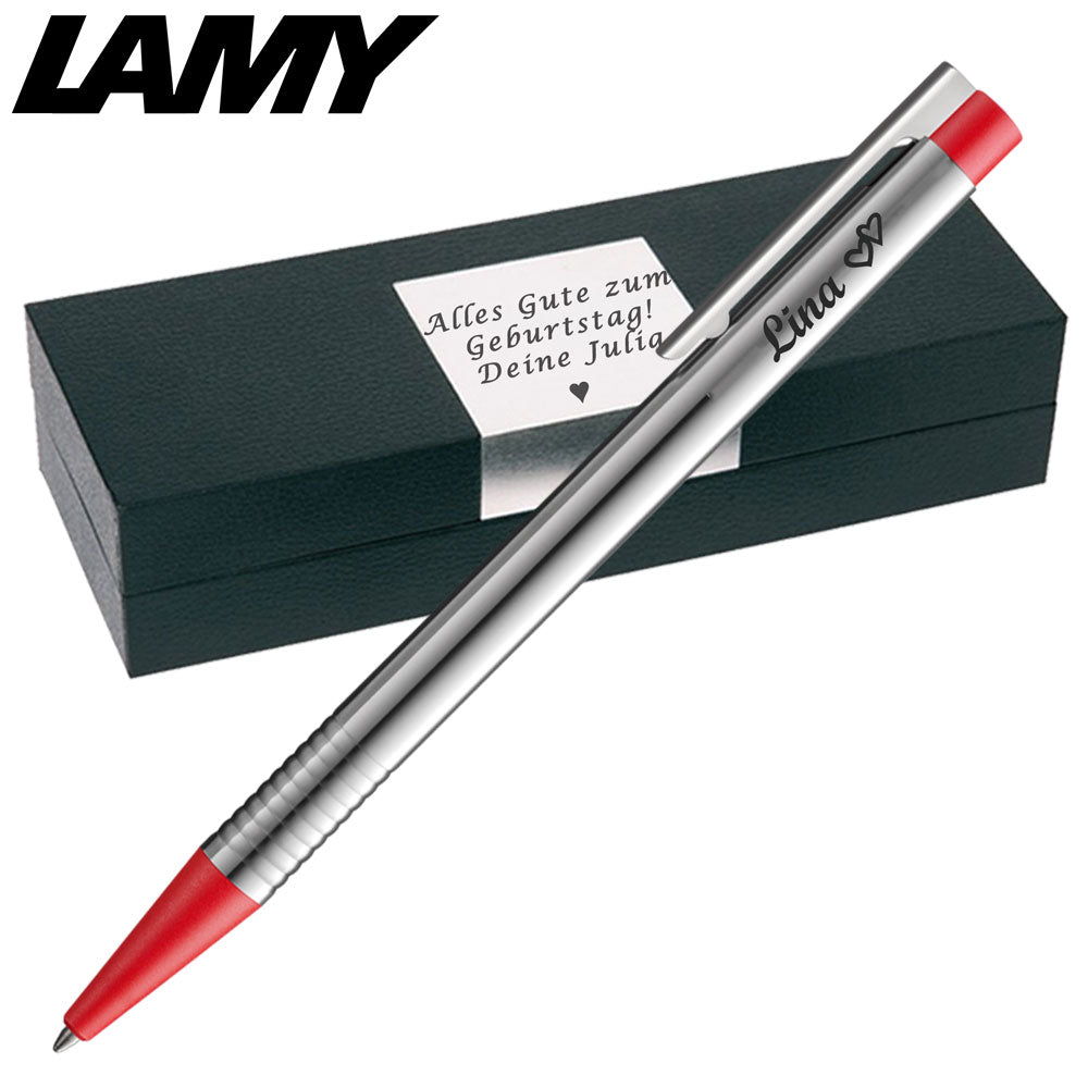 LAMY logo silber / rot Kugelschreiber 205 – ohne Box